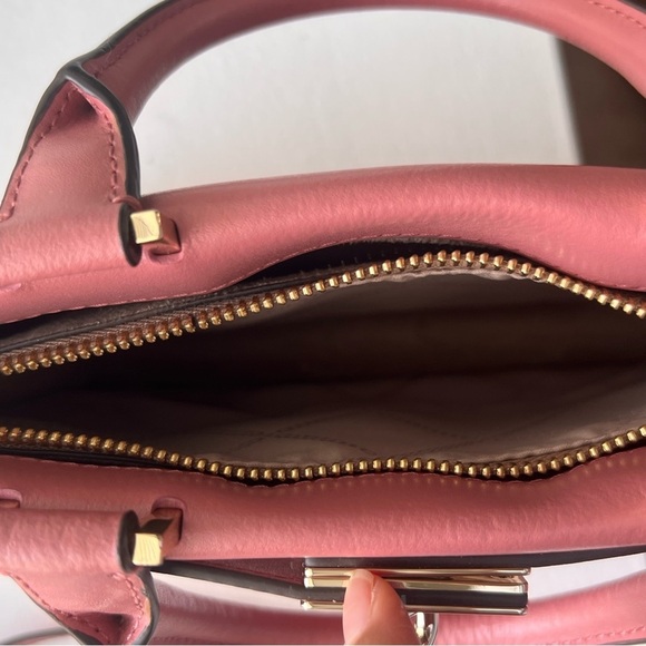 Michael Kors Tatiana Mini Leather Bag with lock charm - Picture 12 of 16